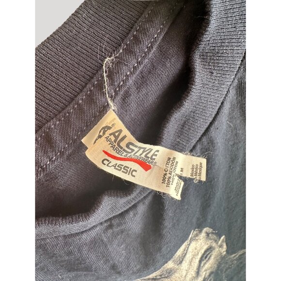 Nipsey Hussel by Alstyle Apparel Pay Homage Unisex Cotton T-Shirt Navy Size S - Picture 7 of 7